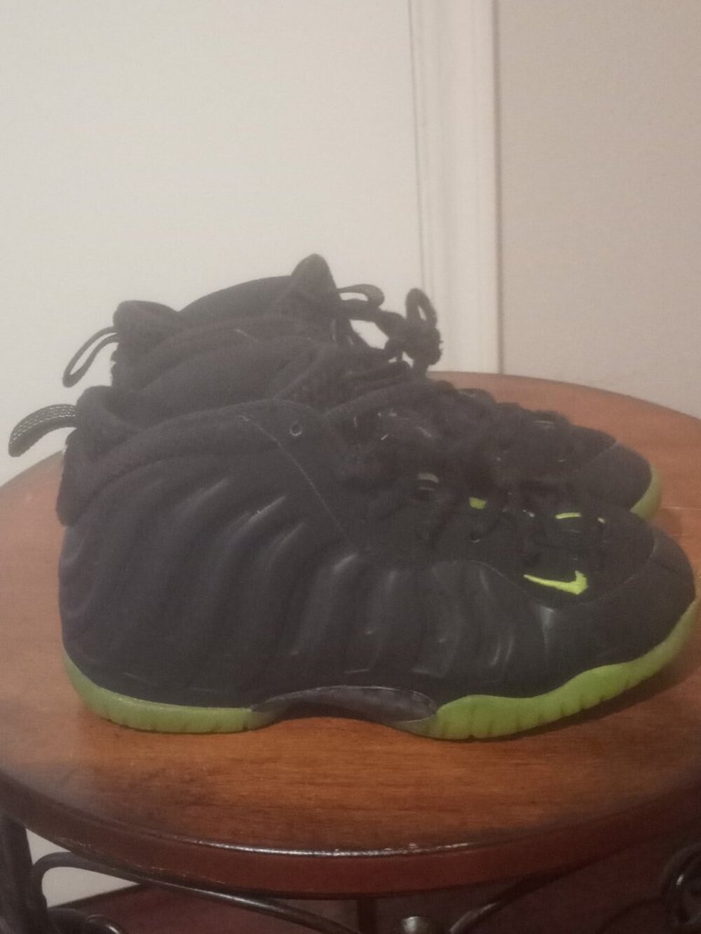 Nike Little Posite One Black Volt (PS) Shoes HF0978-001 Toddler Size 13C